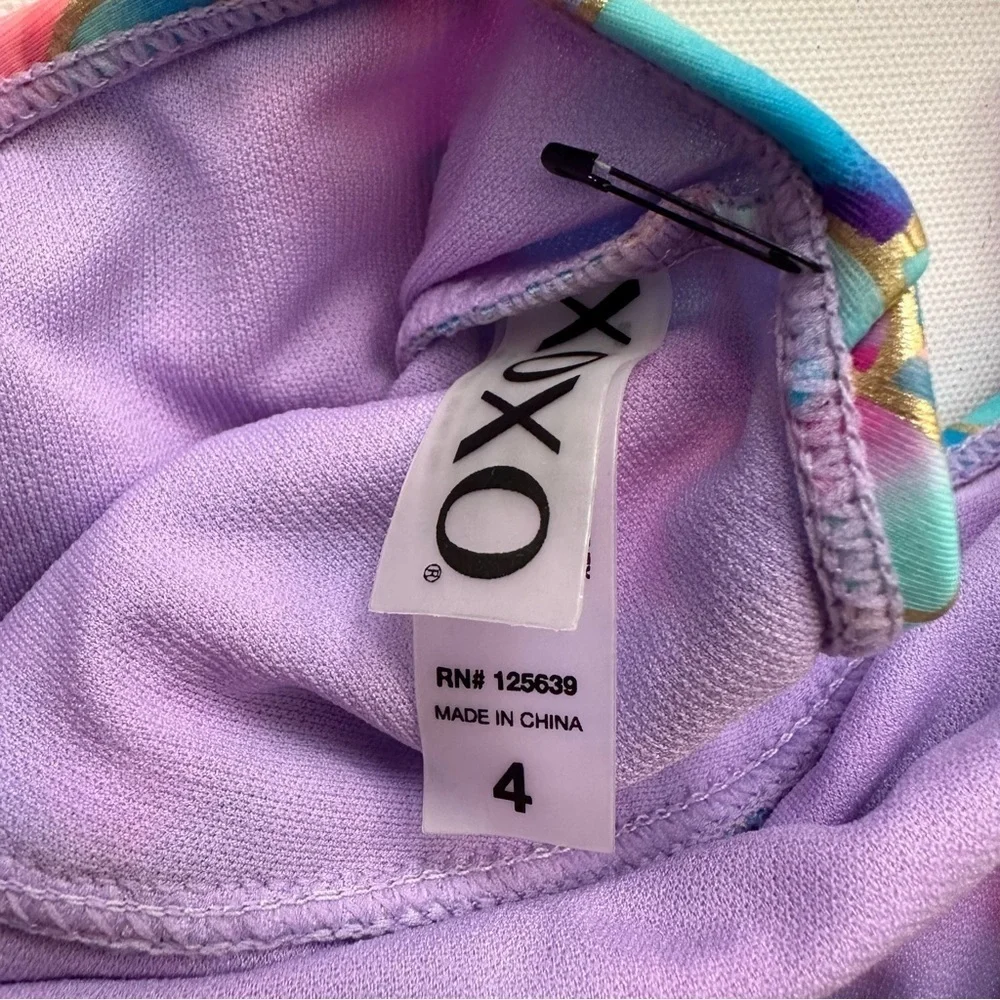 XOXO Girls Mermaid One Piece Swimsuit Size 4